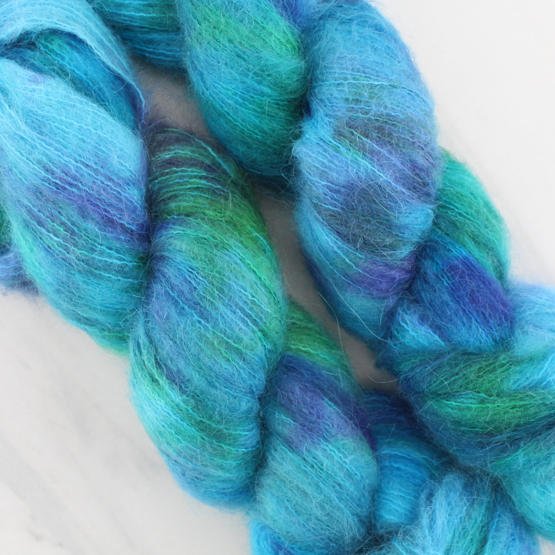 DREAMS OF THE SEA on Suri Lace Cloud - Indie-Dyed Yarn - Purple Lamb
