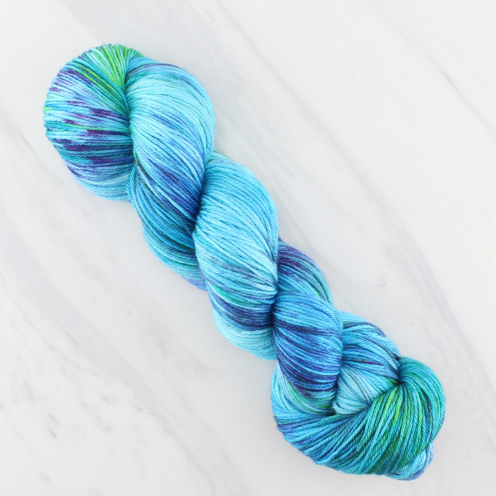 DREAMS OF THE SEA on So Silky Sock  - Hand-Dyed Yarn - Purple Lamb