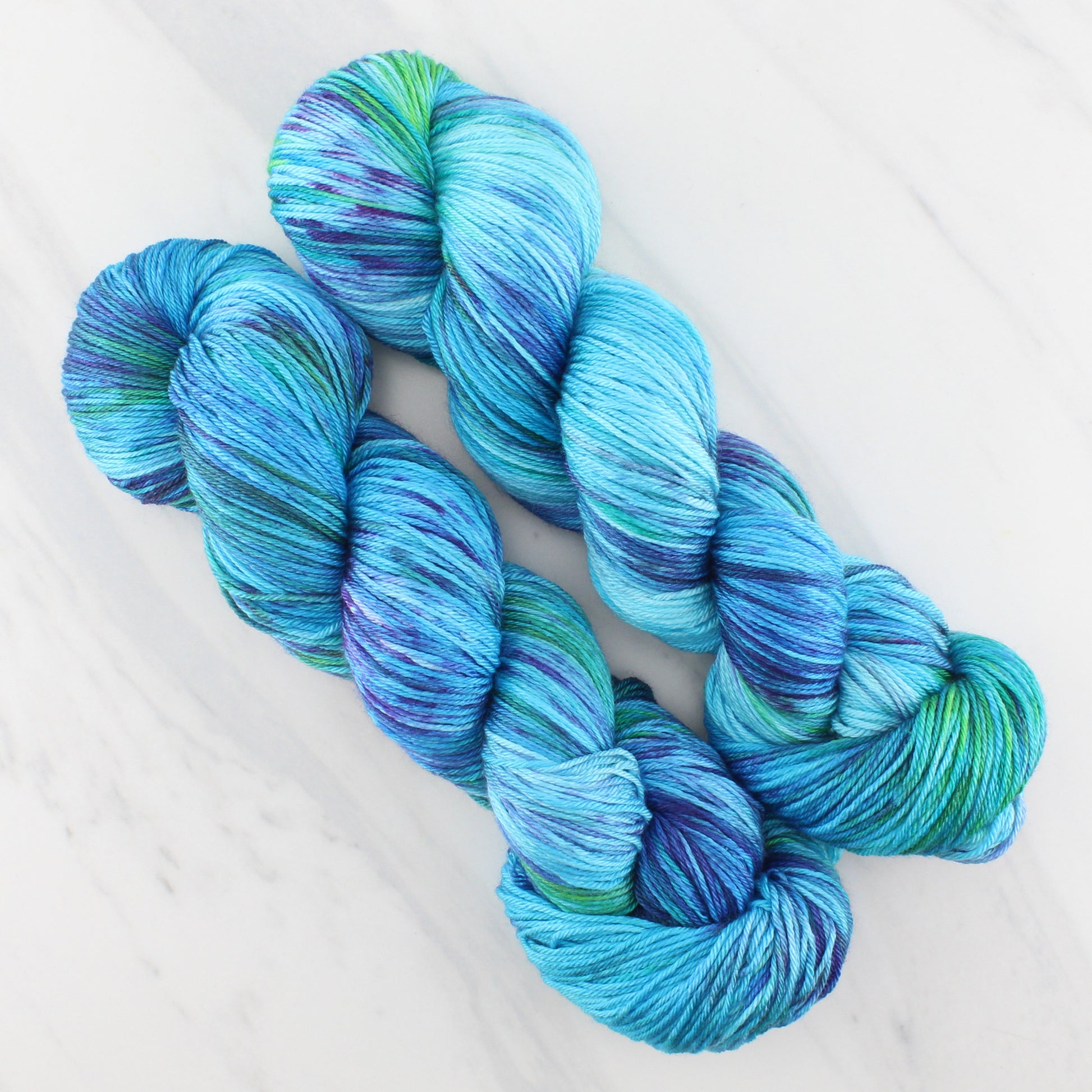 DREAMS OF THE SEA on So Silky Sock  - Hand-Dyed Yarn - Purple Lamb
