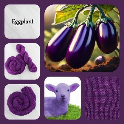 EGGPLANT - Yarn Dyed to Order