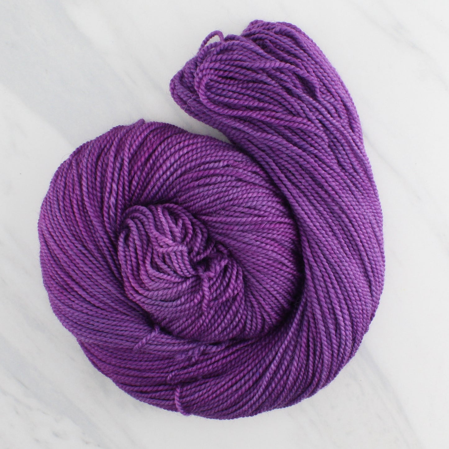 EGGPLANT Hand Dyed on Buttery Soft DK - Semi-Solid Yarn