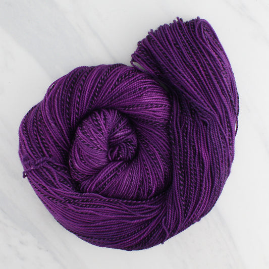 EGGPLANT on Stained Glass Sock - Indie-Dyed Yarn