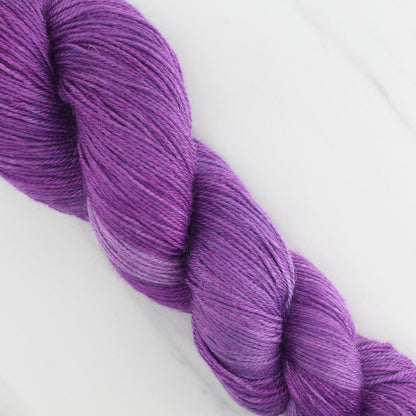 EGGPLANT Hand Dyed on Dream Sock - Semi-Solid Yarn