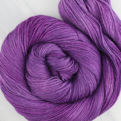 EGGPLANT Hand Dyed on Dream Sock - Semi-Solid Yarn