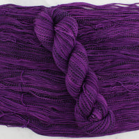 EGGPLANT Hand-Dyed Yarn on Stained Glass Sock