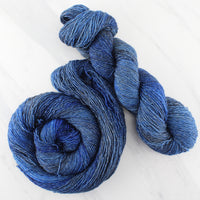 EGYPTIAN BLUE Indie-Dyed Yarn on Sparkly Merino Sock