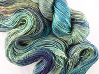 ENCHANTED FOREST Indie-Dyed Yarn on Diamond Silk Sock