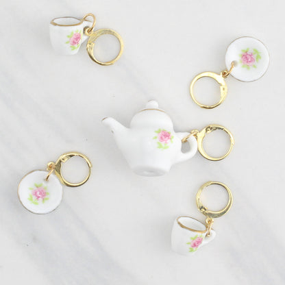ENGLISH TEA STITCH MARKER SETS FOR KNITTING AND CROCHET