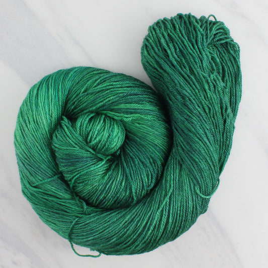 EVERGREEN Hand Dyed on So Silky Fingering - Semi-Solid Colorway