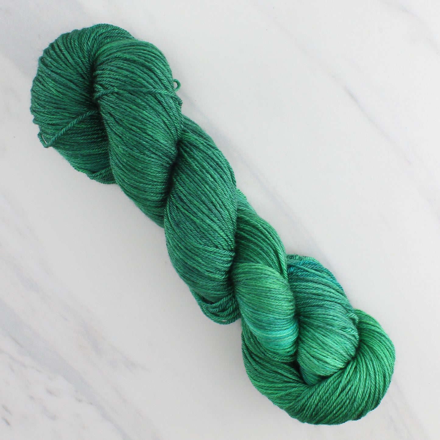 EVERGREEN Hand Dyed on So Silky Fingering - Semi-Solid Colorway