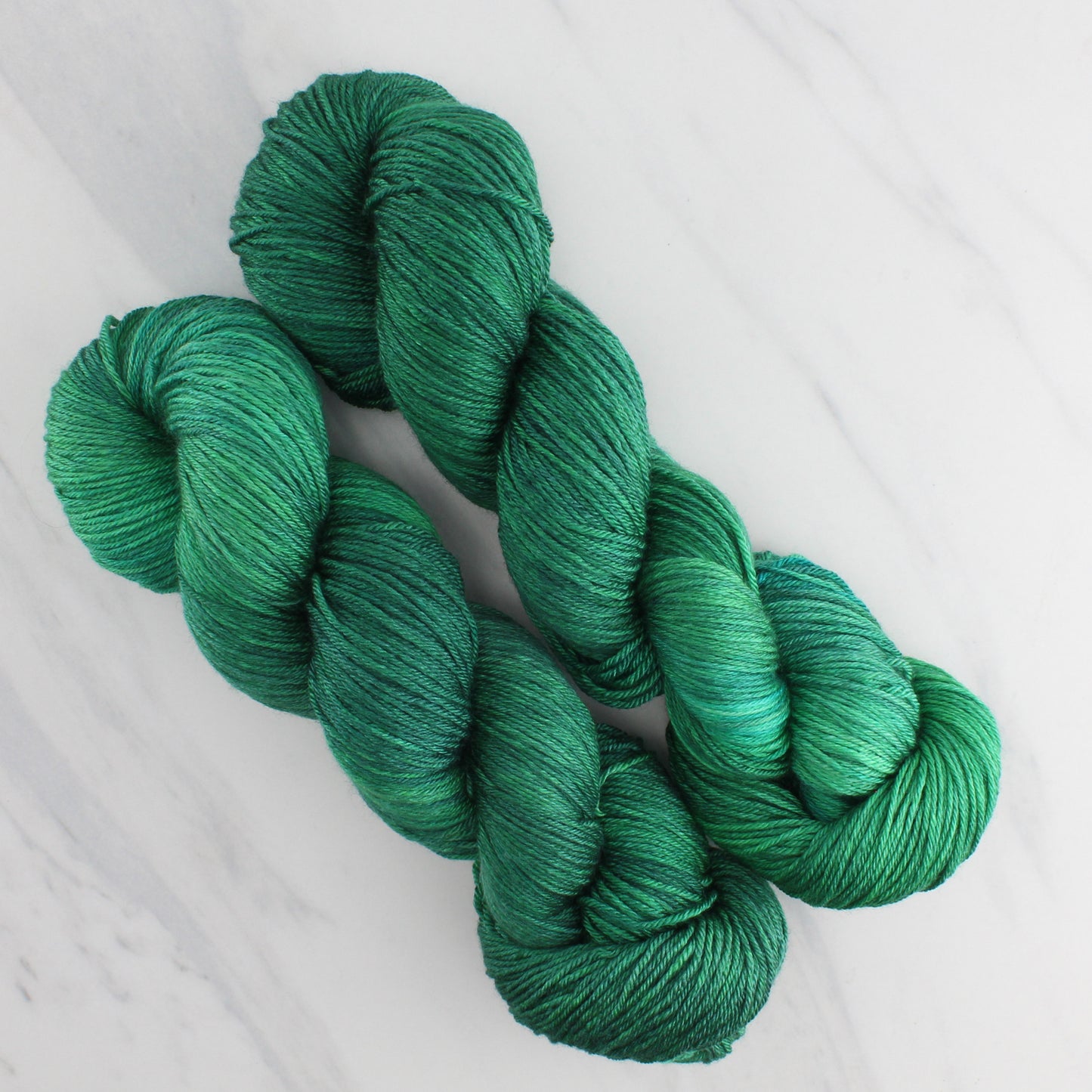 EVERGREEN Hand Dyed on So Silky Fingering - Semi-Solid Colorway