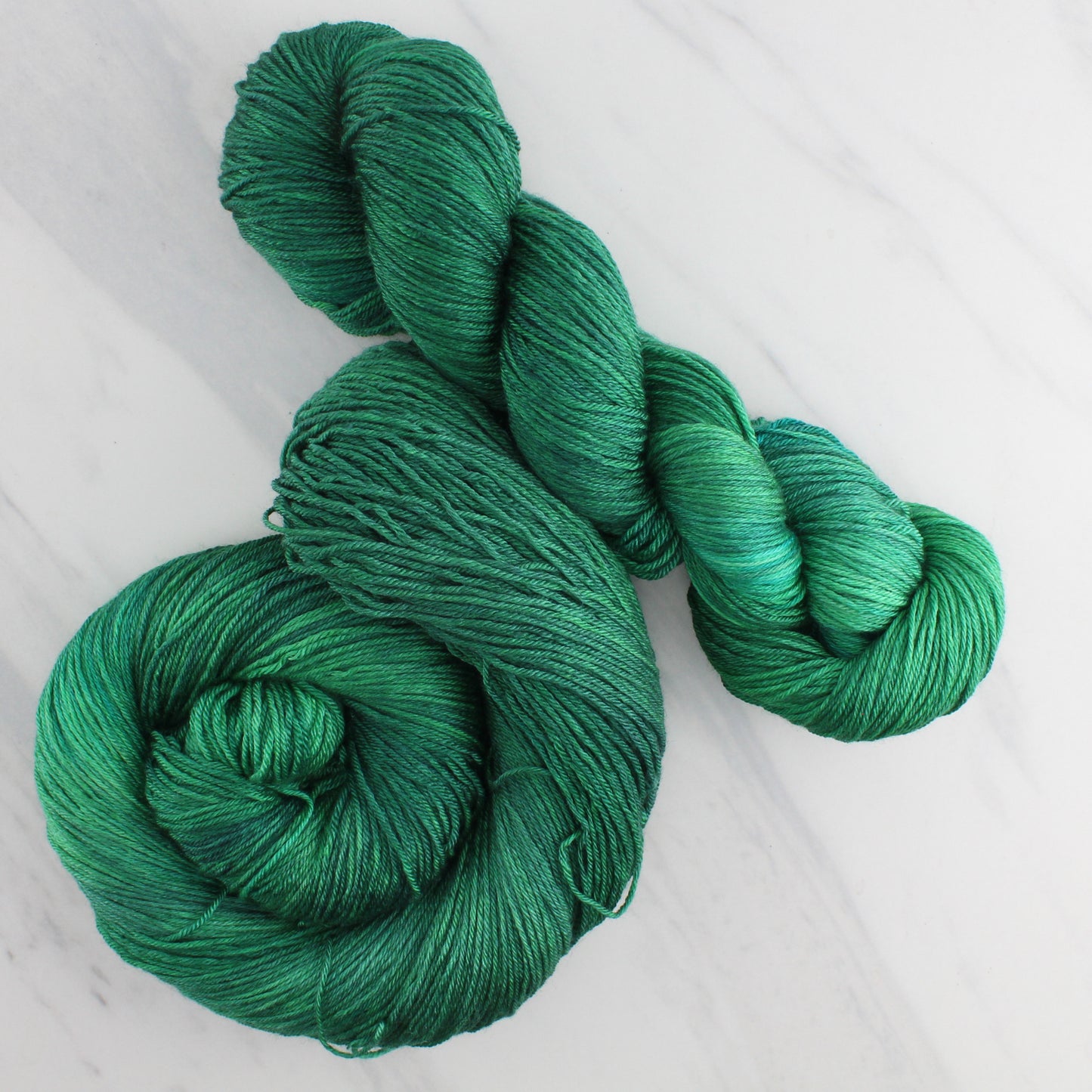 EVERGREEN Hand Dyed on So Silky Fingering - Semi-Solid Colorway