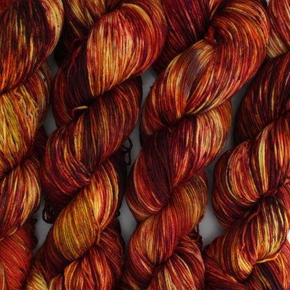 FIRE - Yarn Dyed to Order - Splashed and Speckled Yarn