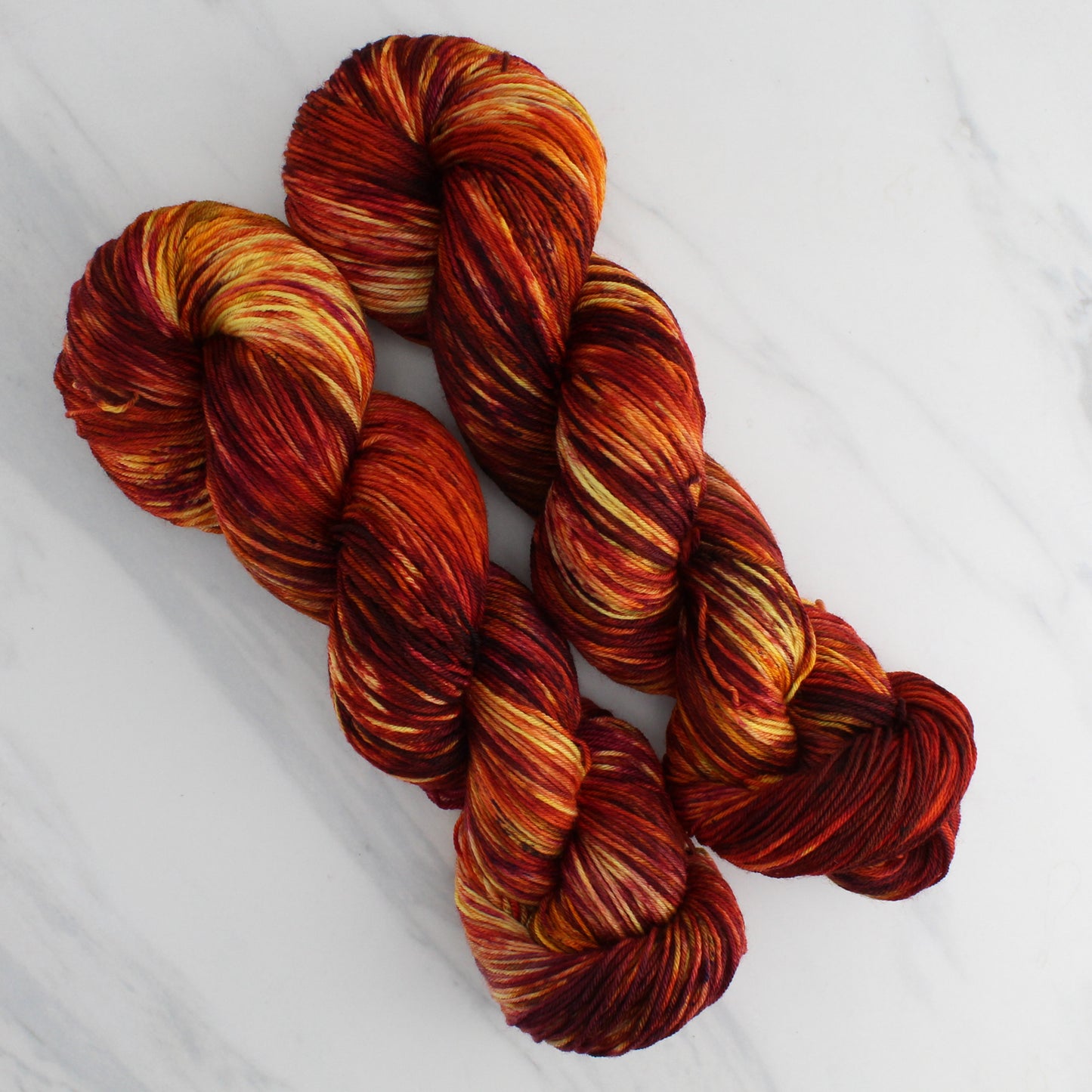 FIRE - Yarn Dyed to Order - Splashed and Speckled Yarn