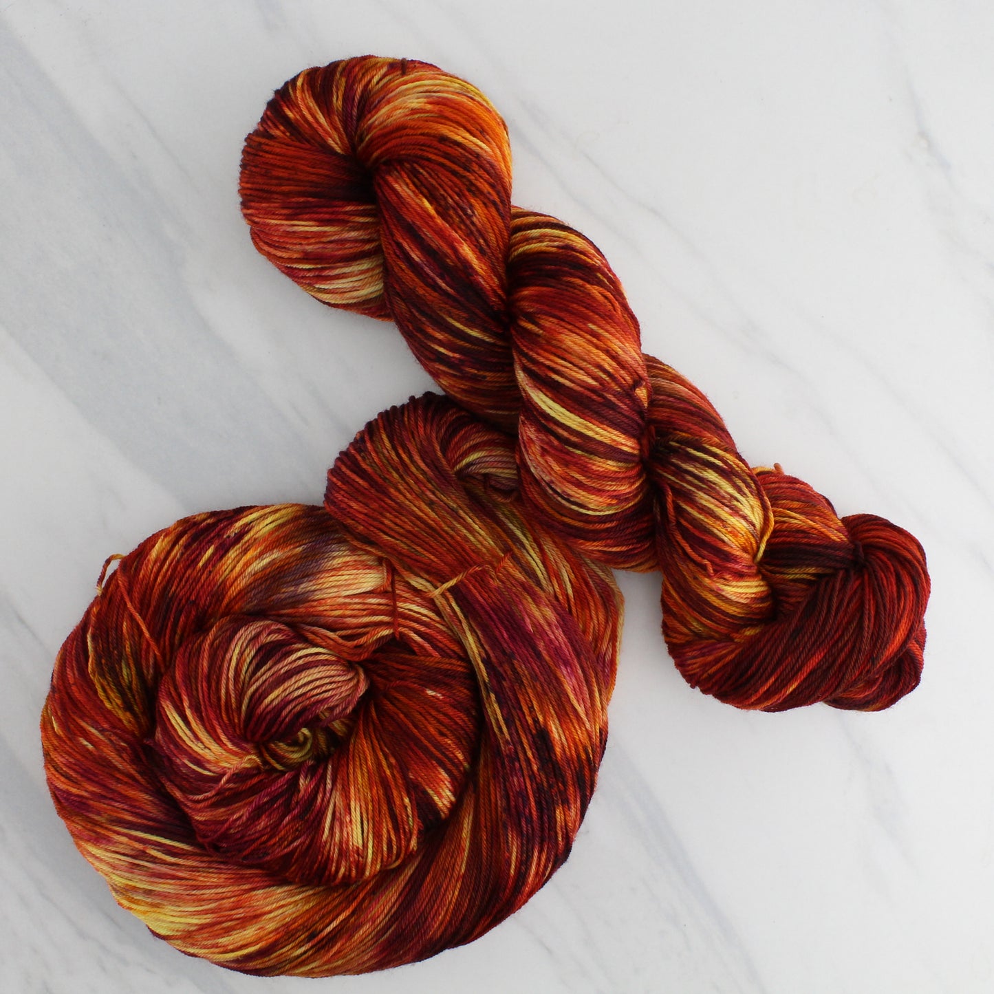 FIRE - Yarn Dyed to Order - Splashed and Speckled Yarn