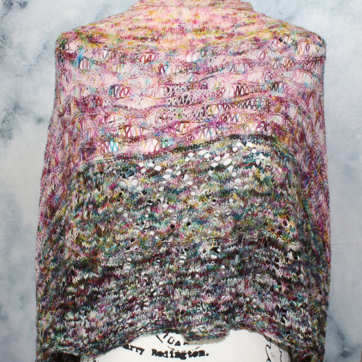 FOUR SEASONS RECTANGULAR WRAP KNITTING PATTERN FOR FINGERING-WEIGHT YARN