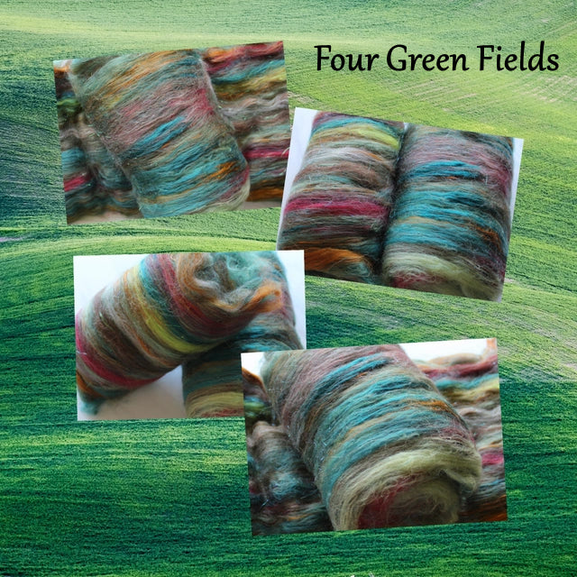 FOUR GREEN FIELDS Art Batts to Spin and Felt