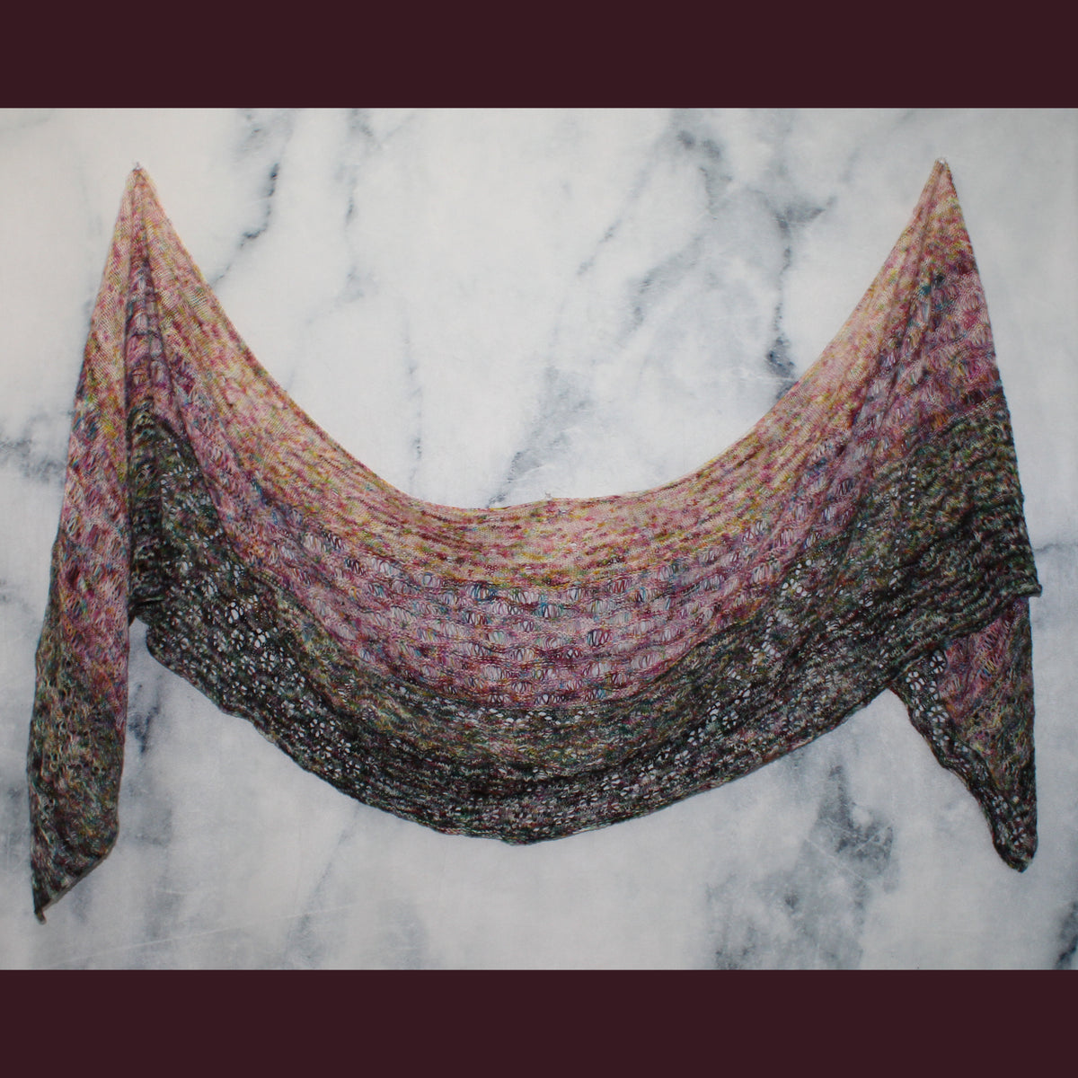 FOUR SEASONS RECTANGULAR WRAP KNITTING PATTERN FOR FINGERING-WEIGHT YARN