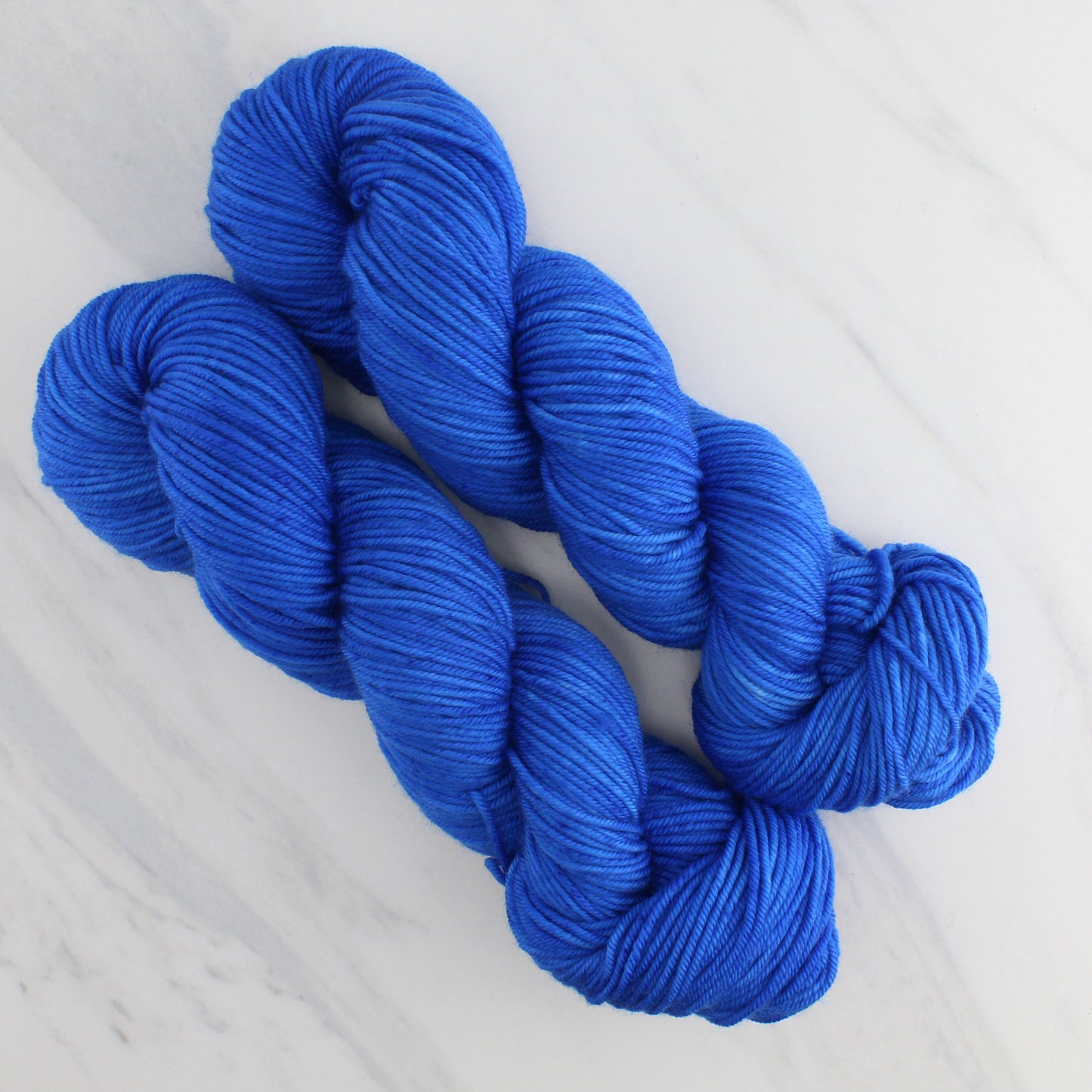 FREEDOM BLUE Hand Dyed on Squoosh Worsted - Semi-Solid Colorway