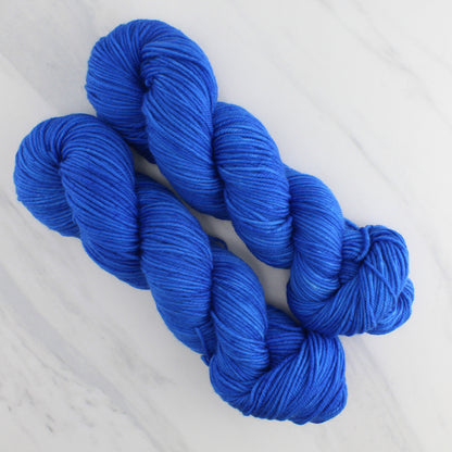 FREEDOM BLUE Hand Dyed on Squoosh Worsted - Semi-Solid Colorway