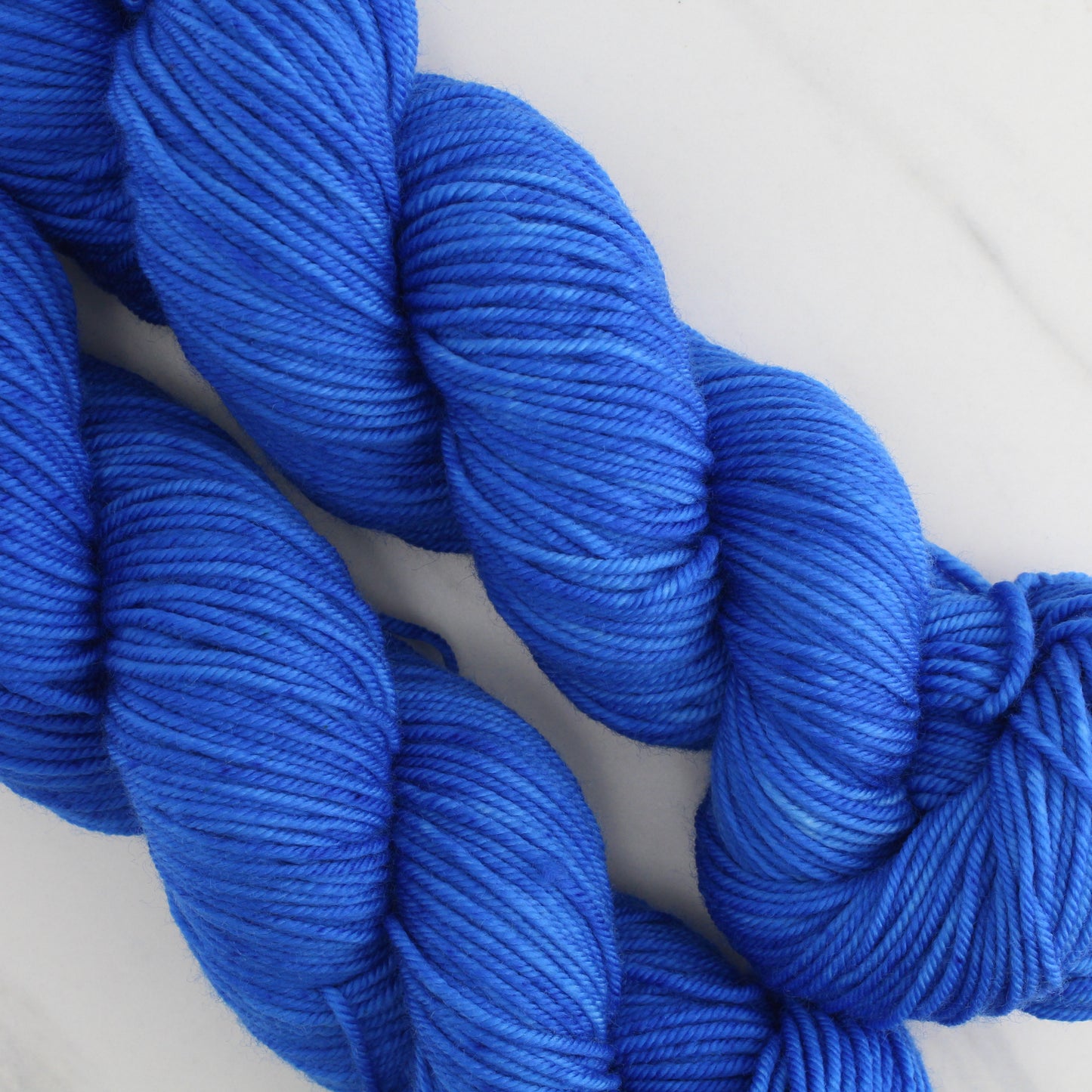 FREEDOM BLUE Hand Dyed on Squoosh Worsted - Semi-Solid Colorway