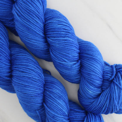 FREEDOM BLUE Hand Dyed on Squoosh Worsted - Semi-Solid Colorway