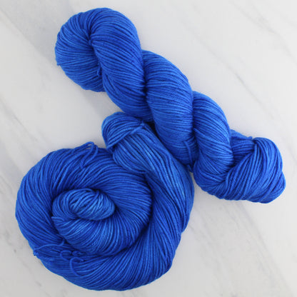 FREEDOM BLUE Hand Dyed on Squoosh Worsted - Semi-Solid Colorway