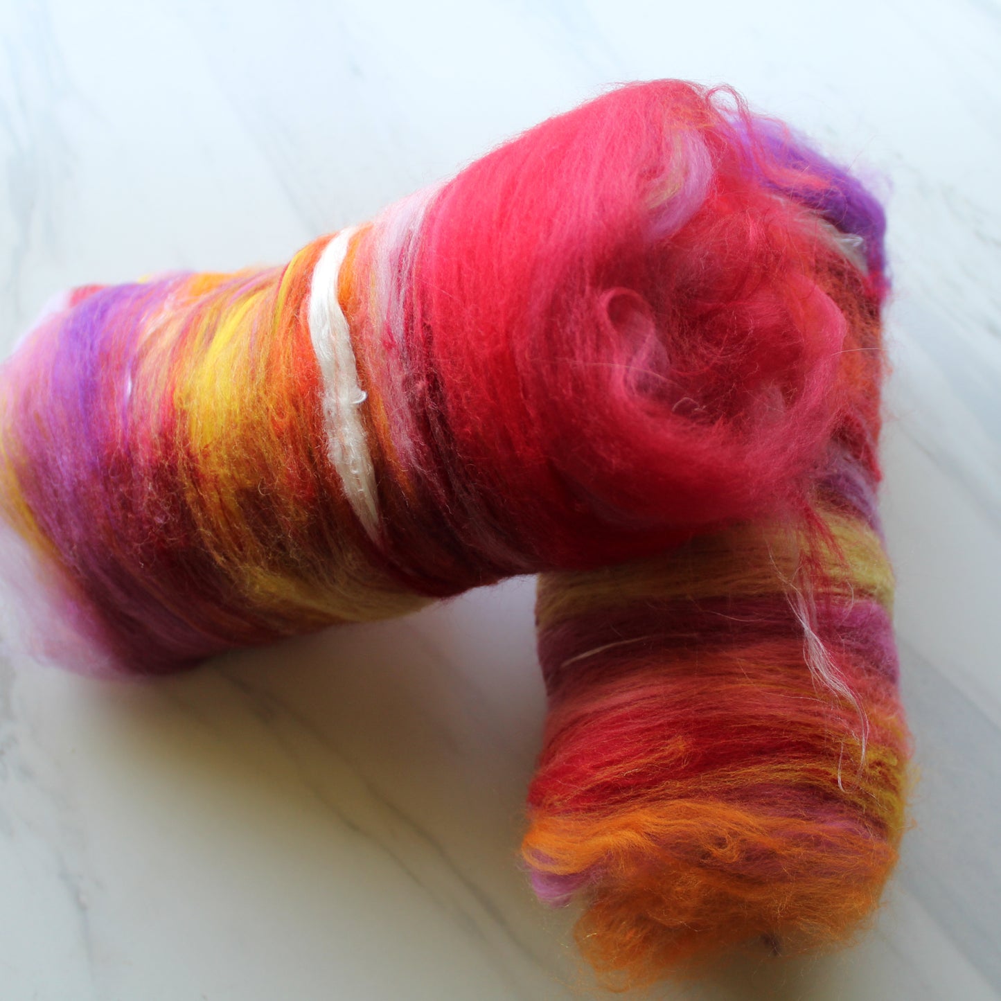 O'KEEFFE'S RED CANNAS Art Batts to Spin and Felt
