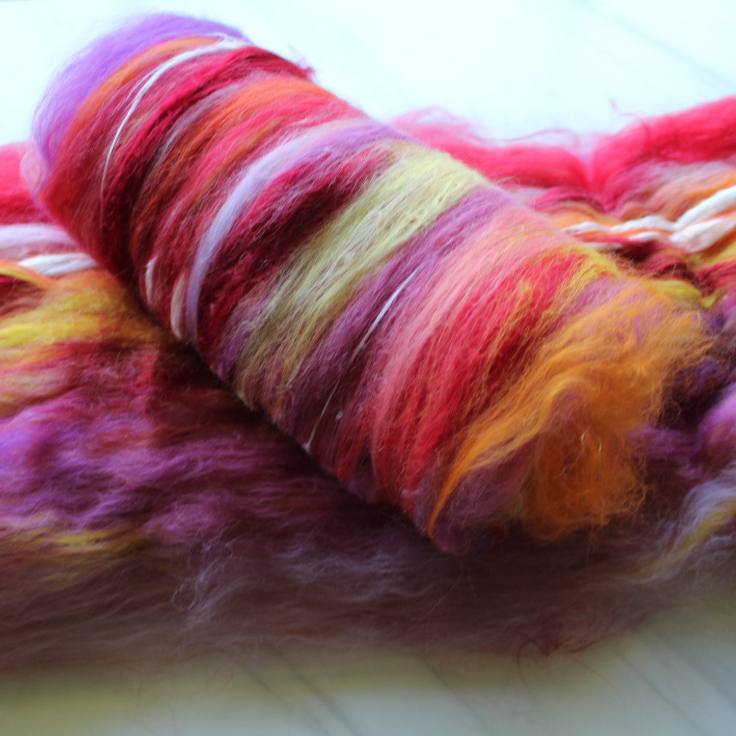 O'KEEFFE'S RED CANNAS Art Batts to Spin and Felt