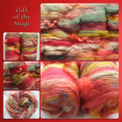 GIFT OF THE MAGI Art Batts for Spinning and Felting