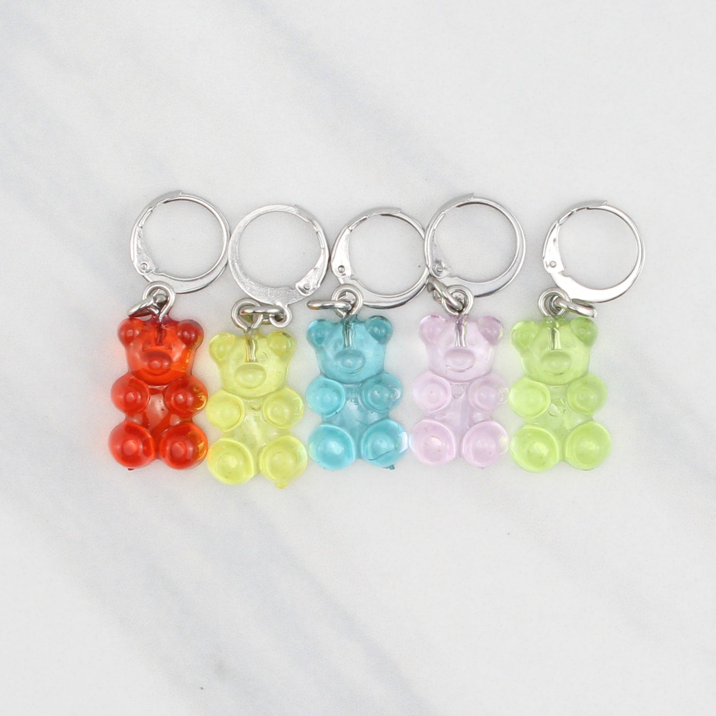 GUMMY BEAR STITCH MARKER SETS FOR KNITTING AND CROCHET