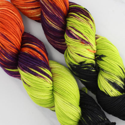 HALLOWEEN PARTY - Yarn Dyed to Order - Block Variegated Colorway