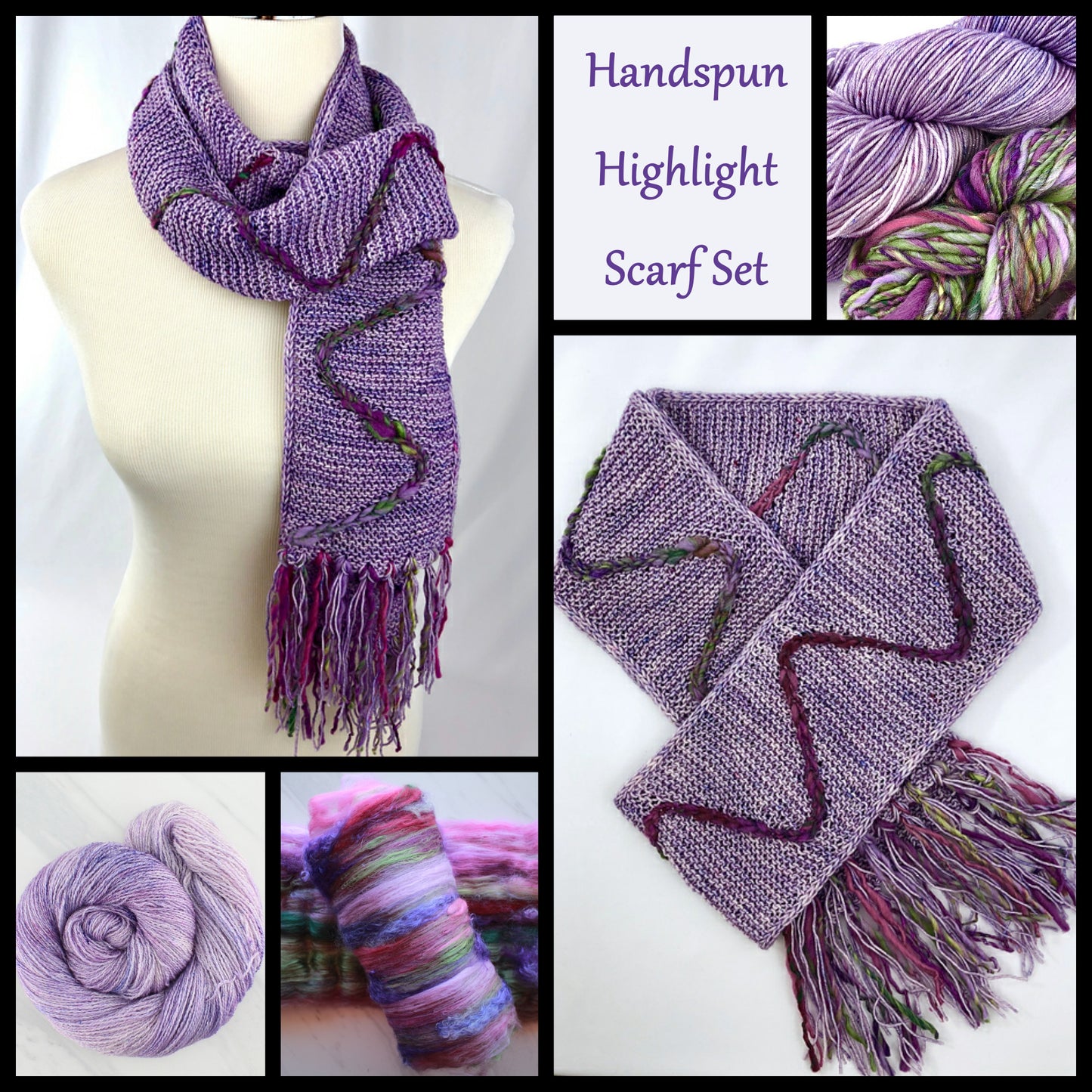 HANDSPUN HIGHLIGHT SCARF SET - Made to Order