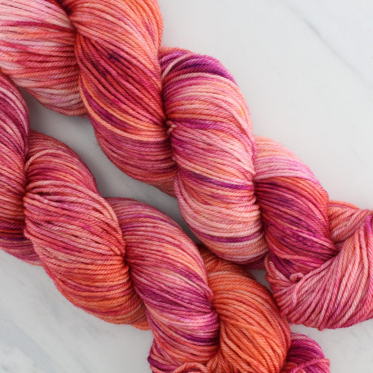 HAWAIIAN SUNSET Hand Dyed on Squoosh DK - Splashed & Speckled Yarn