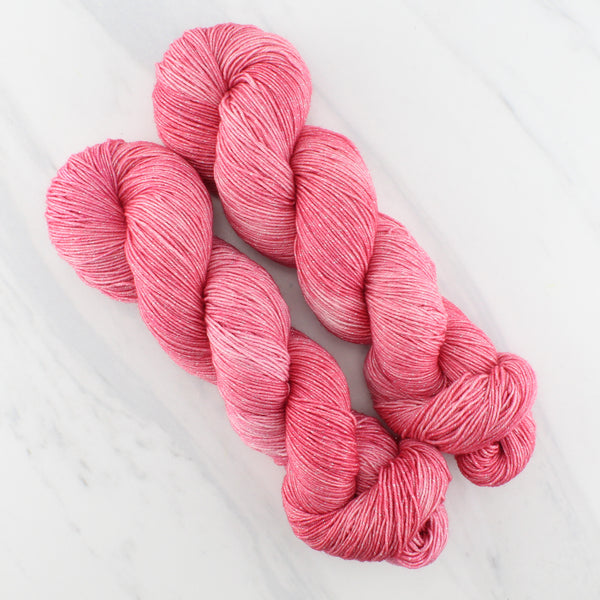 HEIRLOOM ROSE on Sparkly Merino Sock Yarn