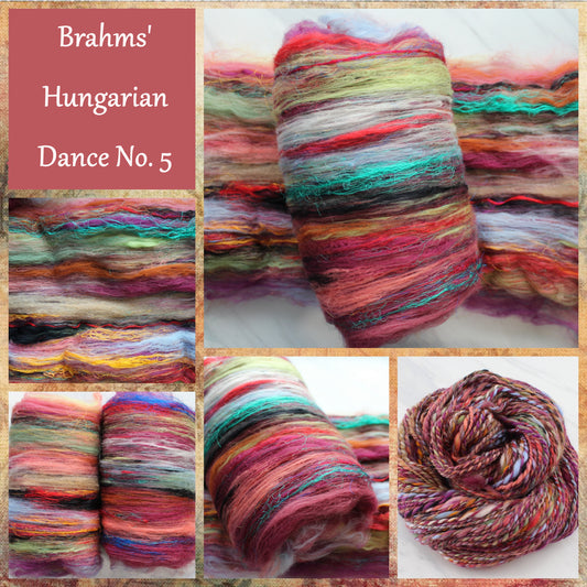 BRAHMS' HUNGARIAN DANCE No. 5 Art Batts to Spin and Felt