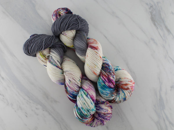 IT'S COMPLICATED Indie-Dyed Yarn on Feather Sock - Assigned Pooling Colorway