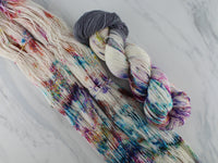 IT'S COMPLICATED Indie-Dyed Yarn on Feather Sock - Assigned Pooling Colorway