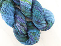 THE LAKE OF SHINING WATERS Indie-Dyed Yarn on Sock Perfection