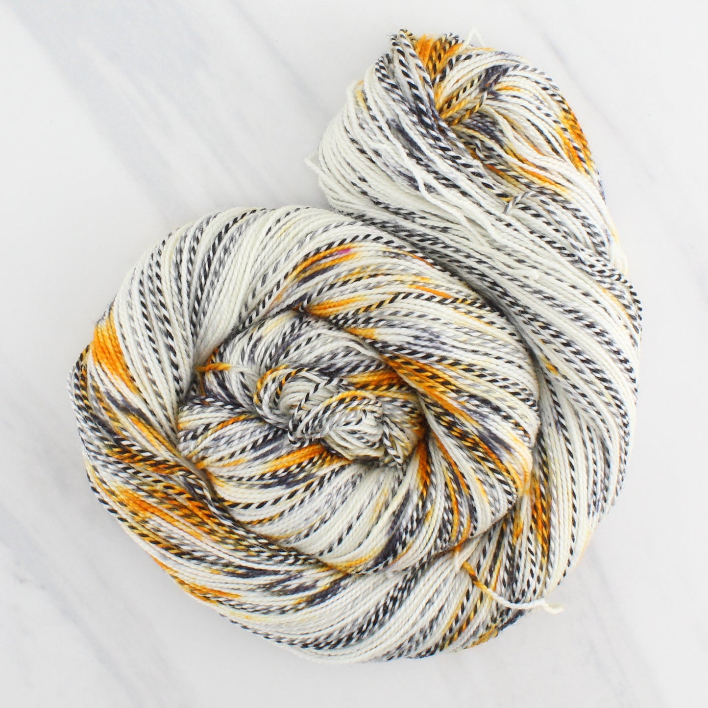Butterfly Collection - QUINO CHECKERSPOT BUTTERFLY on Stained Glass Sock  - Hand-Dyed Yarn