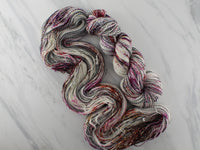 IMPRESSIONS OF AUTUMN Indie-Dyed Yarn on Stained Glass Sock