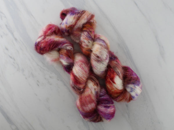 IMPRESSIONS OF AUTUMN Indie-Dyed Yarn on Suri Lace Cloud