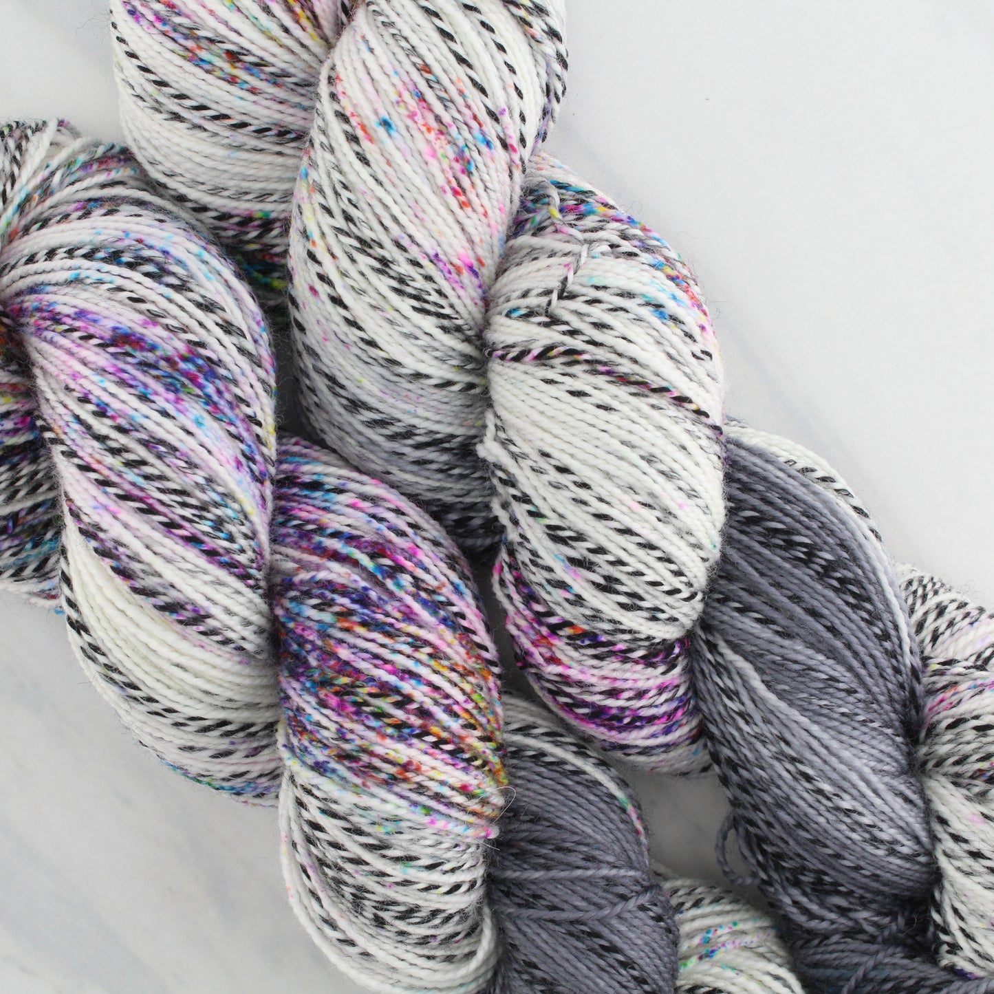 IT'S COMPLICATED Hand Dyed on Stained Glass Fingering - Assigned Pooling Yarn