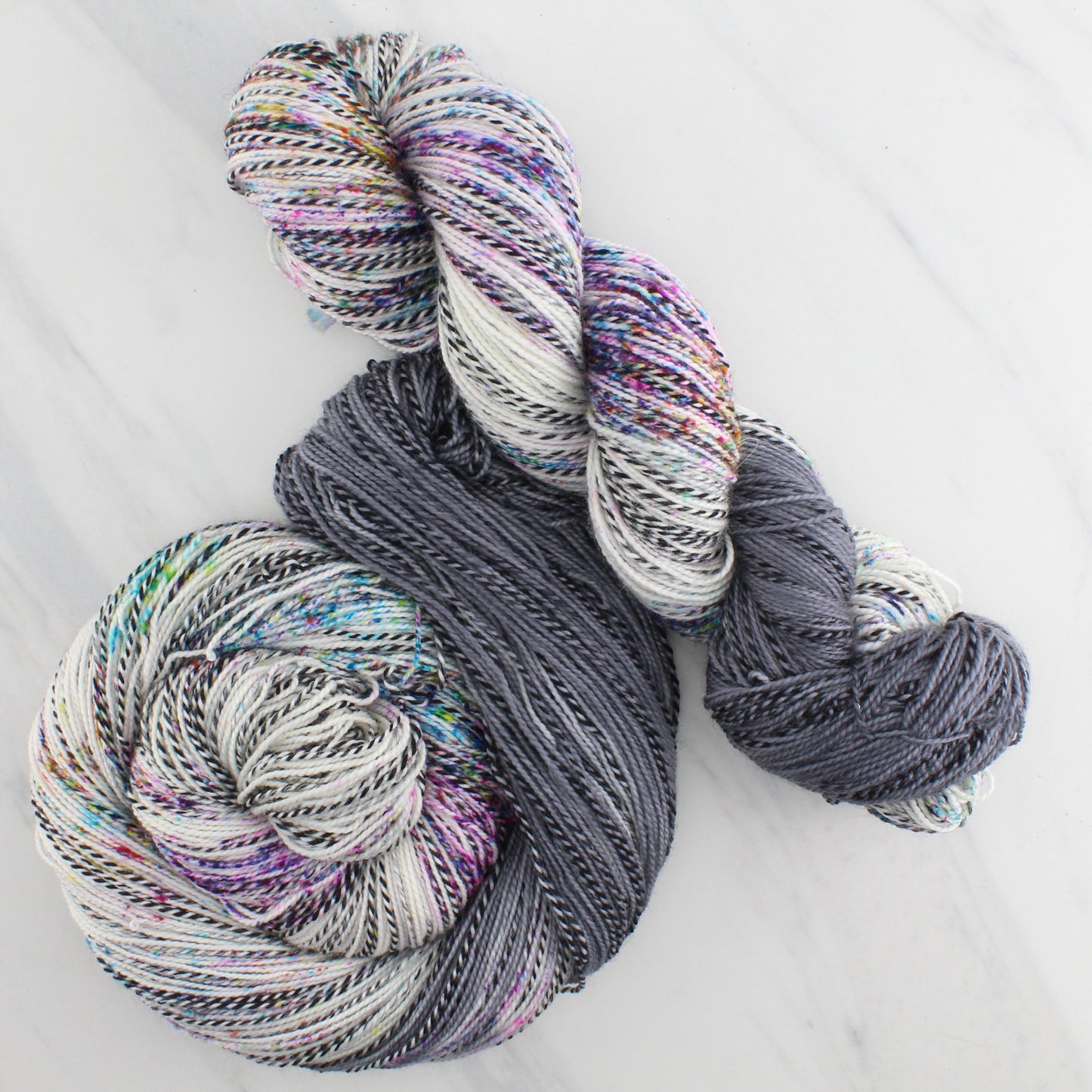 IT'S COMPLICATED Hand Dyed on Stained Glass Fingering - Assigned Pooling Yarn