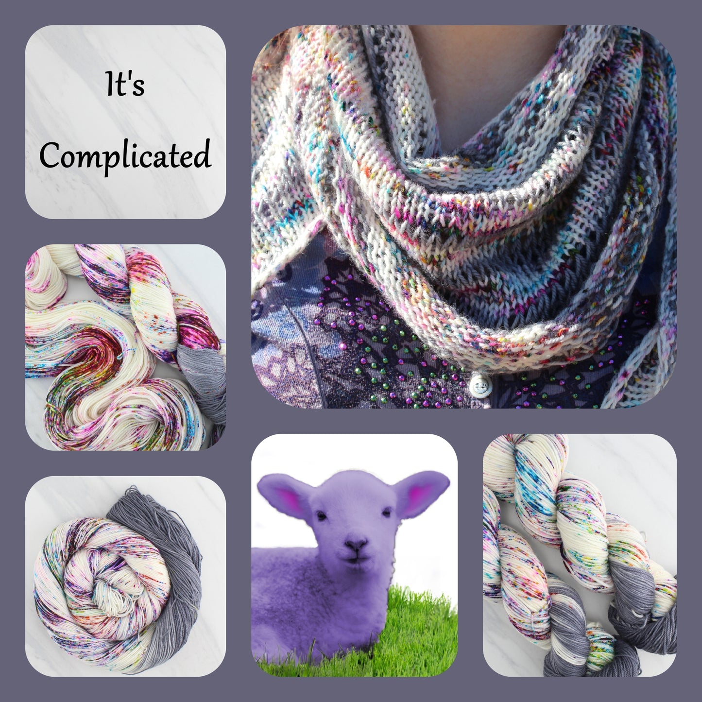 IT'S COMPLICATED - Yarn Dyed to Order - Assigned Pooling Colorway