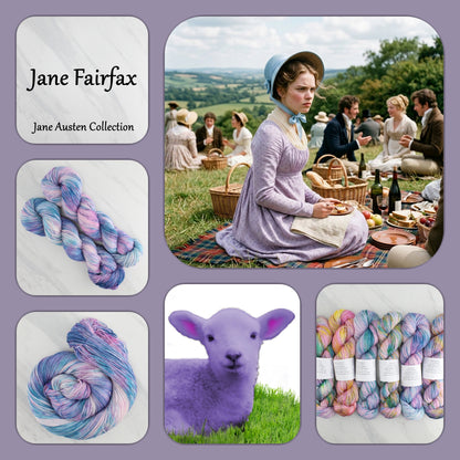 Jane Austen Collection - JANE FAIRFAX on Sock Perfection - Splashed and Speckled Colorway