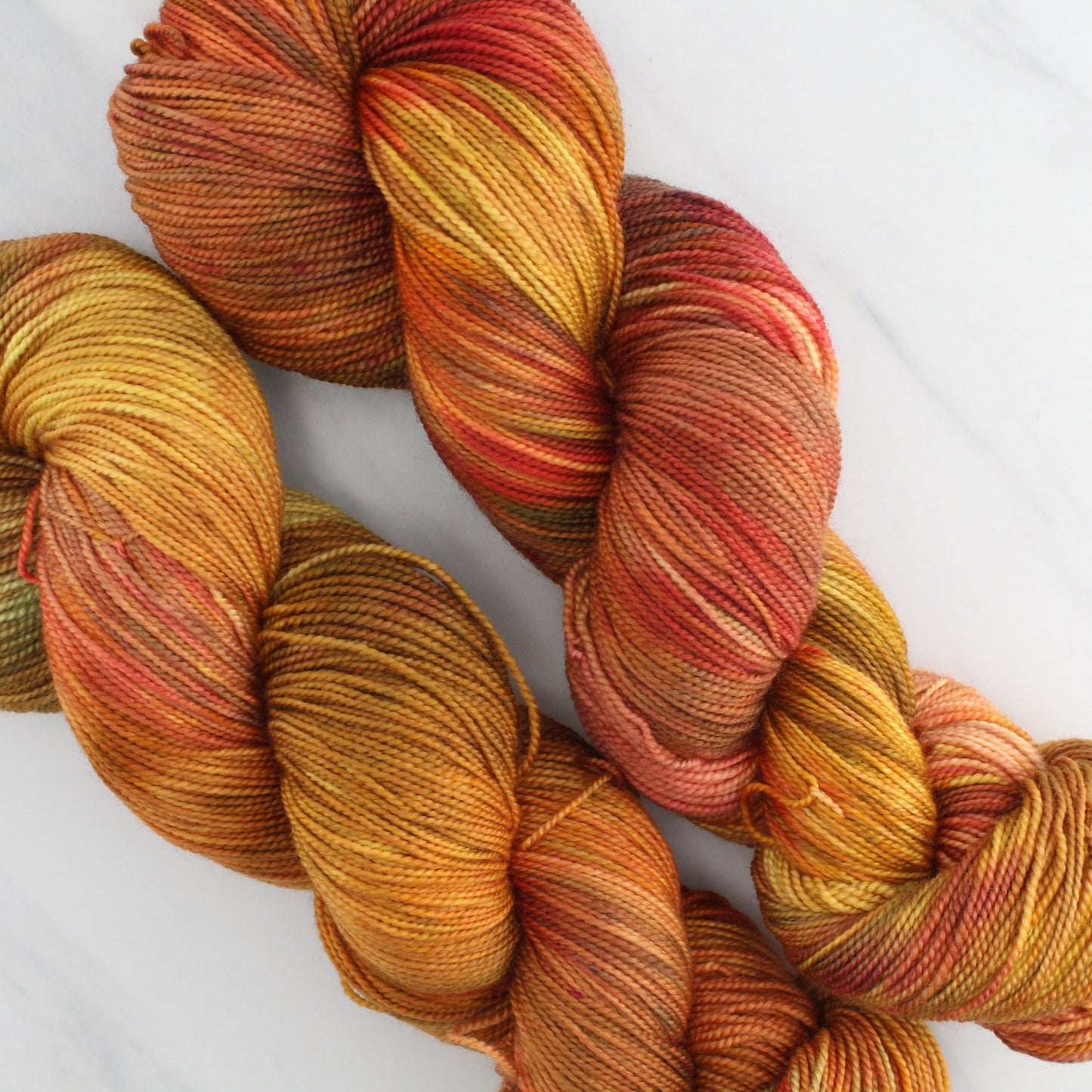 JAPANESE MAPLES in Autumn Indie-Dyed Yarn on Feather Sock