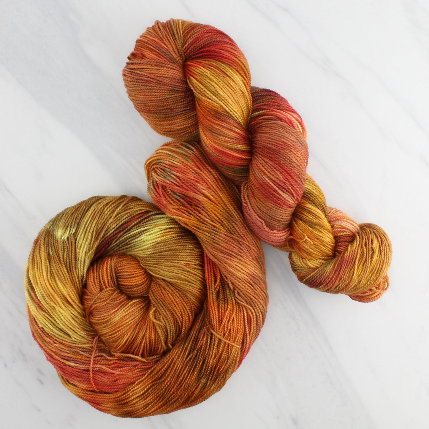 JAPANESE MAPLES in Autumn Indie-Dyed Yarn on Feather Sock