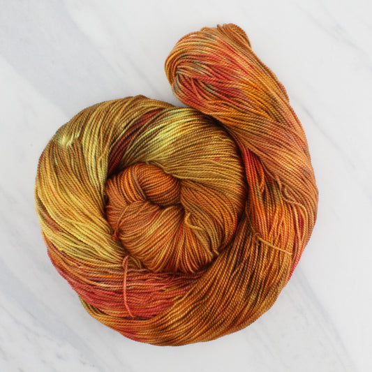 JAPANESE MAPLES in Autumn Indie-Dyed Yarn on Feather Sock
