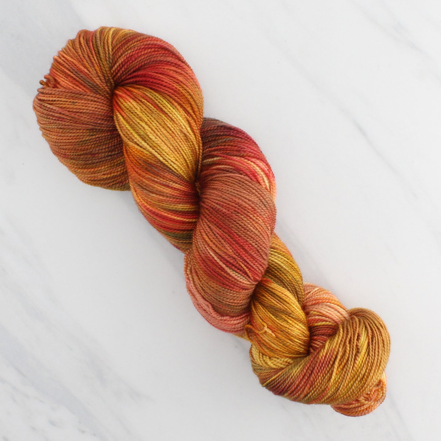 JAPANESE MAPLES in Autumn Indie-Dyed Yarn on Feather Sock